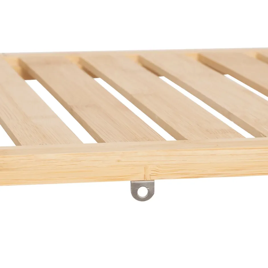 Five Simply Smart Etagère de salle de bain bambou avec panier à linge double compartiments, Tidy Box