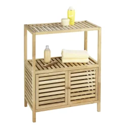 Wenko Etagère de salle de bain en bois Norway - L. 67,5 x H. 86 cm* Etagère Salle De Bains