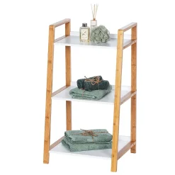 Wenko Etagère de salle de bain en bambou Finja - L. 43 x H. 76 cm* Etagère Salle De Bains
