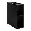 3xE Living Etagère de salle de bain, Noir Mat, 20 x 57 x 46 cm