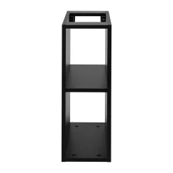 3xE Living Etagère de salle de bain, Noir Mat, 20 x 57 x 46 cm