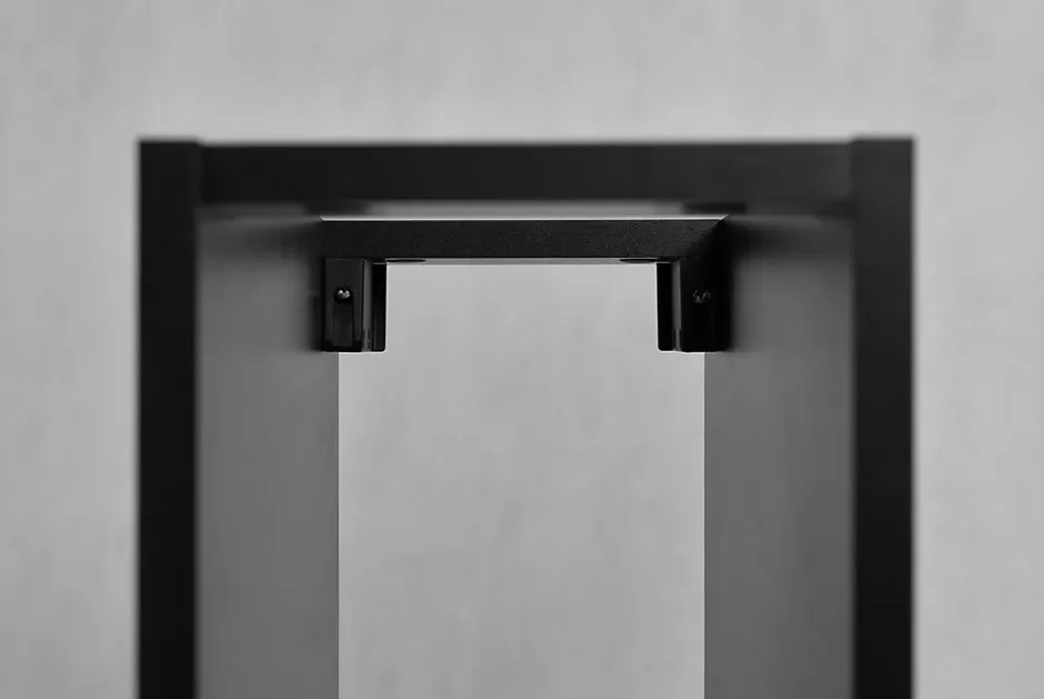 3xE Living Etagère de salle de bain, Noir Mat, 20 x 57 x 46 cm