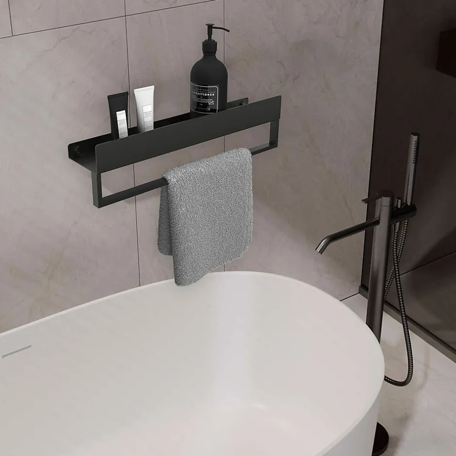 Rea ETAGÈRE DE SALLE DE BAIN SF01-450-B BLACK* Etagère Salle De Bains
