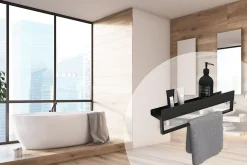 Rea ETAGÈRE DE SALLE DE BAIN SF01-450-B BLACK* Etagère Salle De Bains