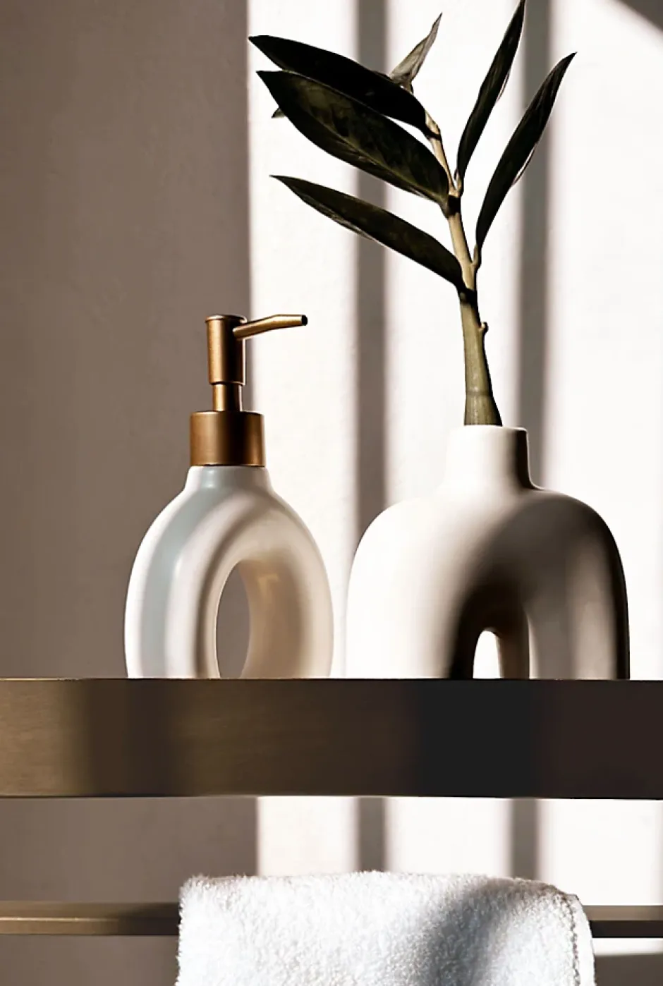 Rea ETAGÈRE DE SALLE DE BAIN SF01-450-BG BRUSH GOLD