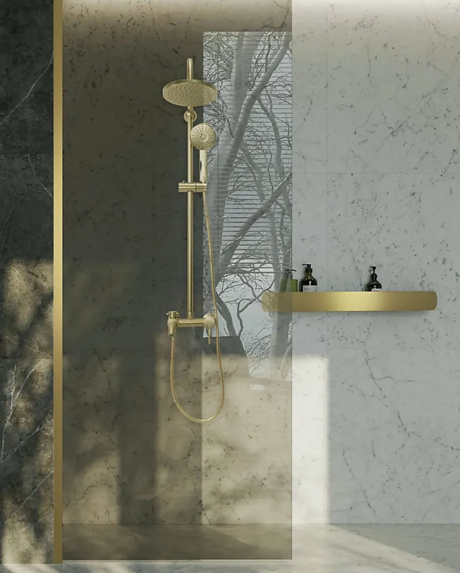 Rea ETAGÈRE DE SALLE DE BAIN SF03-600-BG BRUSH GOLD* Etagère Salle De Bains