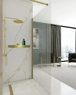 Rea ETAGÈRE DE SALLE DE BAIN SF03-600-BG BRUSH GOLD* Etagère Salle De Bains