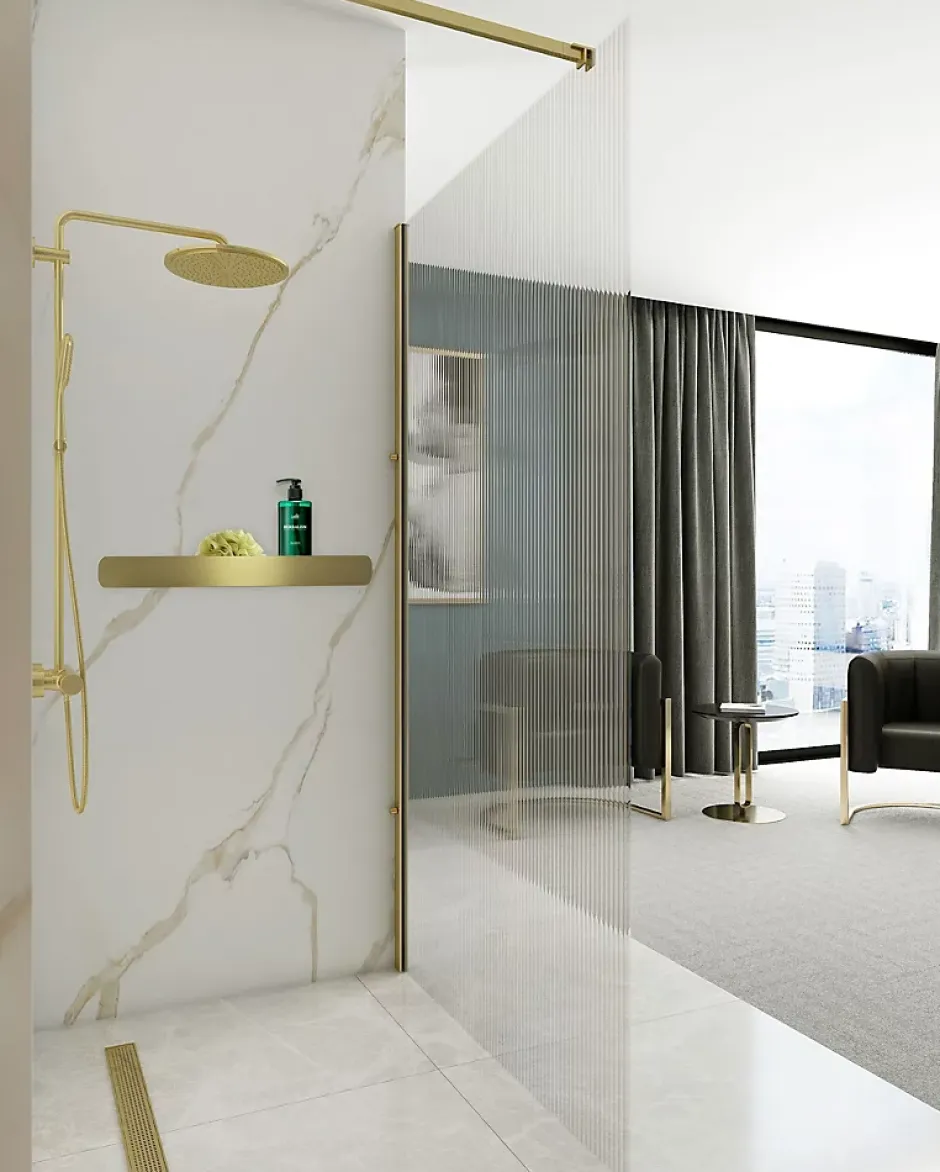 Rea ETAGÈRE DE SALLE DE BAIN SF03-600-BG BRUSH GOLD* Etagère Salle De Bains