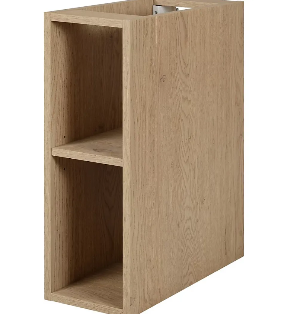 Furnidea Etagère de salle de bain suspendue SIMPLE chêne clair 20 cm* Etagère Salle De Bains