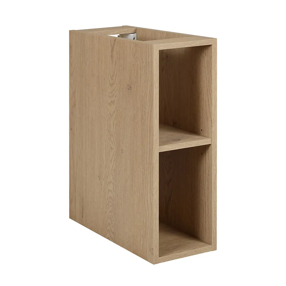 Furnidea Etagère de salle de bain suspendue SIMPLE chêne clair 20 cm* Etagère Salle De Bains