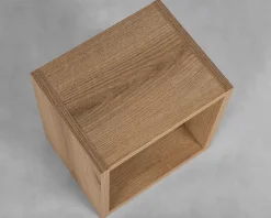 Furnidea Etagère haut de salle de bain suspendue NOVA OAK 27 x 28 cm