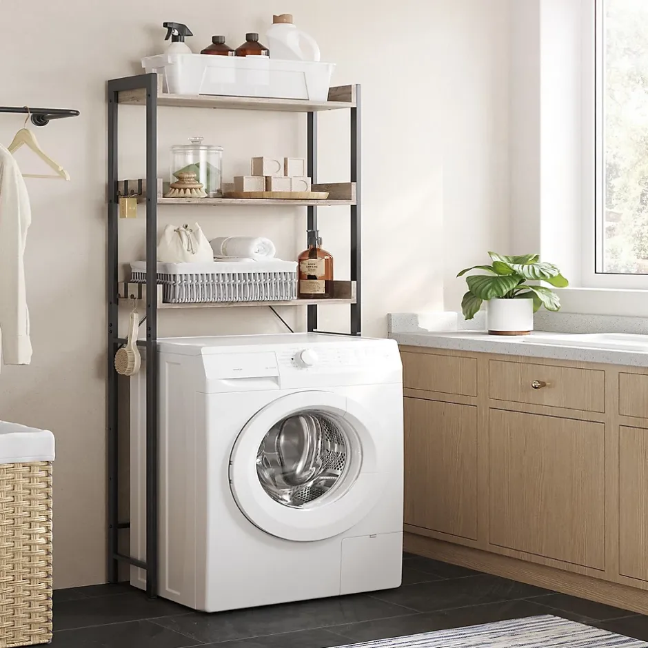 Calicosy Etagère pont WC avec 3 étagères - L63 cm