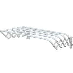 Etendoir à linge mural pliable blanc 5 m* Etendoir À Linge