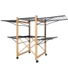 Kitchen Move Etendoir à linge pliable USHUAIA Bois Aluminium 28m* Etendoir À Linge