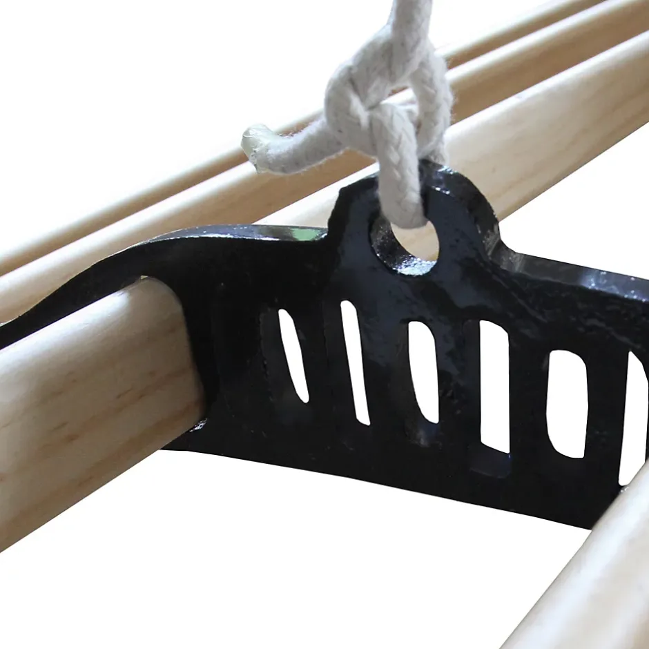 MonsterShop Etendoir à Linge Suspendu de 1,5 Mètre - Poulie Noir