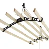 MonsterShop Etendoir à Linge Suspendu - Noir - 2m* Etendoir À Linge