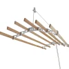 MonsterShop Etendoir à Linge Suspendu - Blanc- 2m