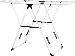 Giantex Etendoir a Linge Pliable Portable en Acier Inoxydable Rangement pour Vetements de Lessive