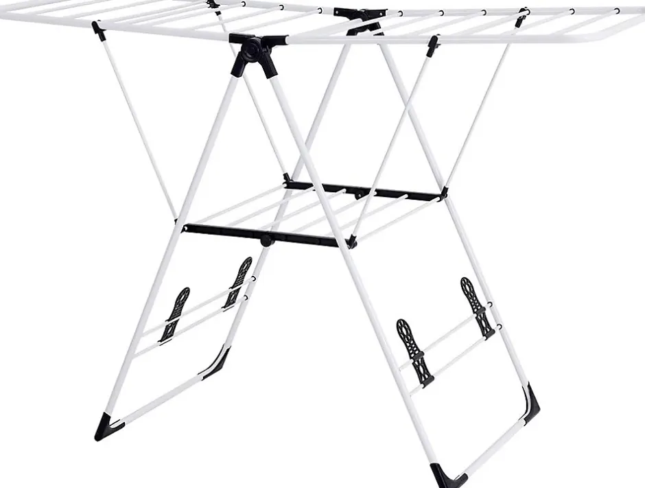 Giantex Etendoir a Linge Pliable Portable en Acier Inoxydable Rangement pour Vetements de Lessive