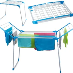 Jardimobilideco Etendoir séchoir a linge pliable 13 mètres* Etendoir À Linge