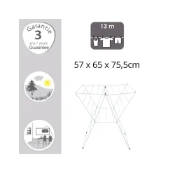 MSV Etendoir Tetra 13M Acier Blanc* Etendoir À Linge