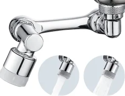 MTK Extension éco aérateur d'eau orientable, bi-jets, chrome,* Accessoire De Robinet