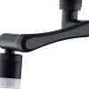 MTK Extension éco aérateur d'eau orientable, bi-jets, noir,