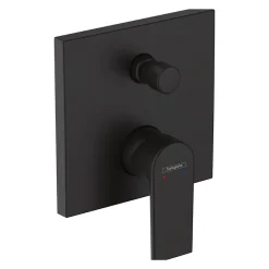 Hansgrohe Façade mitigeur mécanique encastré Vernis Shape Noir mat* Robinet De Douche