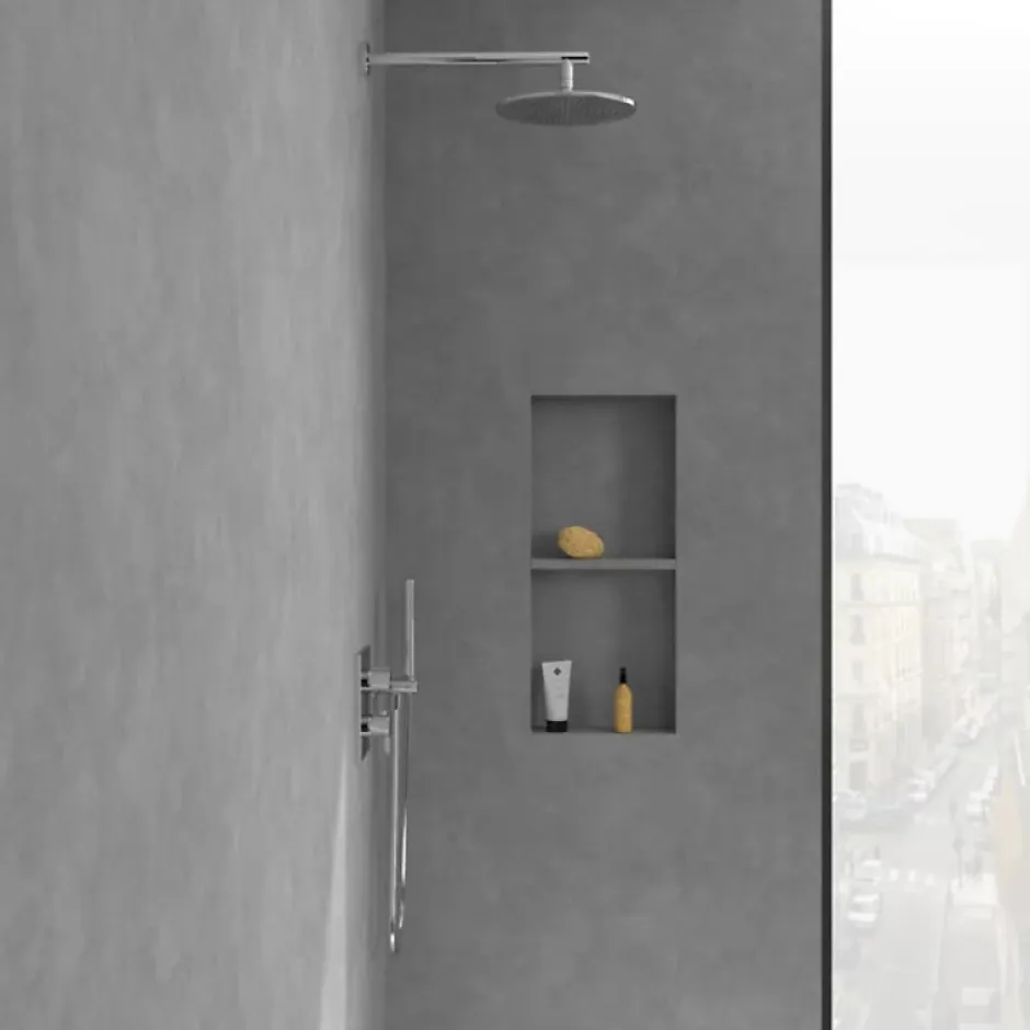 Villeroy & Boch Façade thermostatique 2 voies VILLEROY ET BOCH Conum Chrome + corps encastré