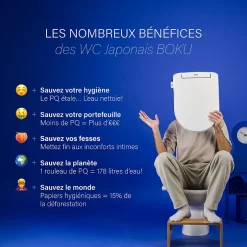 Boku Filtre Hydro™ pour Abattant WC Japonais