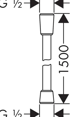 Hansgrohe Flexible de douche 150 cm Isiflex* Pommeau De Douche, Flexible Et Barre De Douche