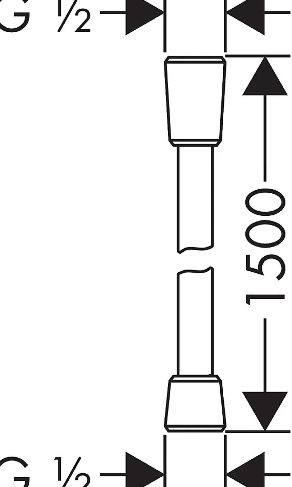 Hansgrohe Flexible de douche 150 cm Isiflex* Pommeau De Douche, Flexible Et Barre De Douche