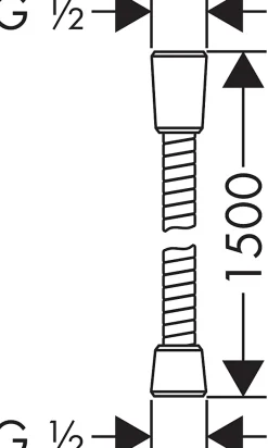 Hansgrohe Flexible de douche 150 cm Sensoflex