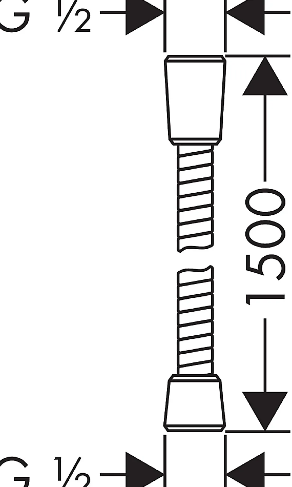 Hansgrohe Flexible de douche 150 cm Sensoflex