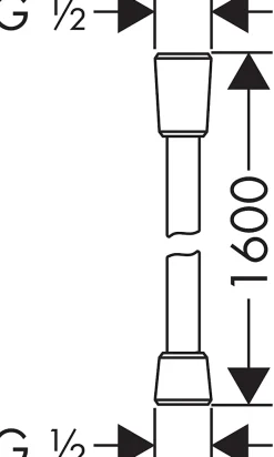 Hansgrohe Flexible de douche 1,6 m bronze brossé, Isiflex* Pommeau De Douche, Flexible Et Barre De Douche
