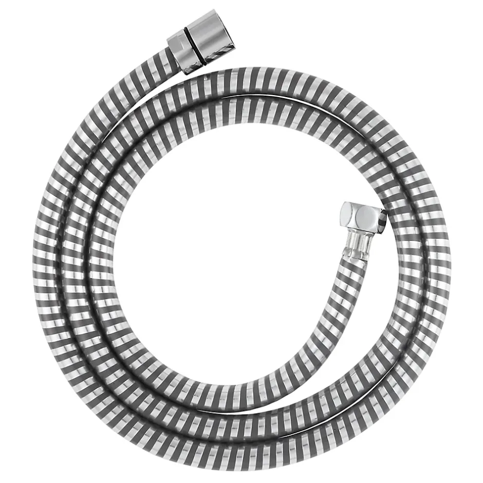 GoodHome Flexible de douche argent/gris PVC 1,50 m