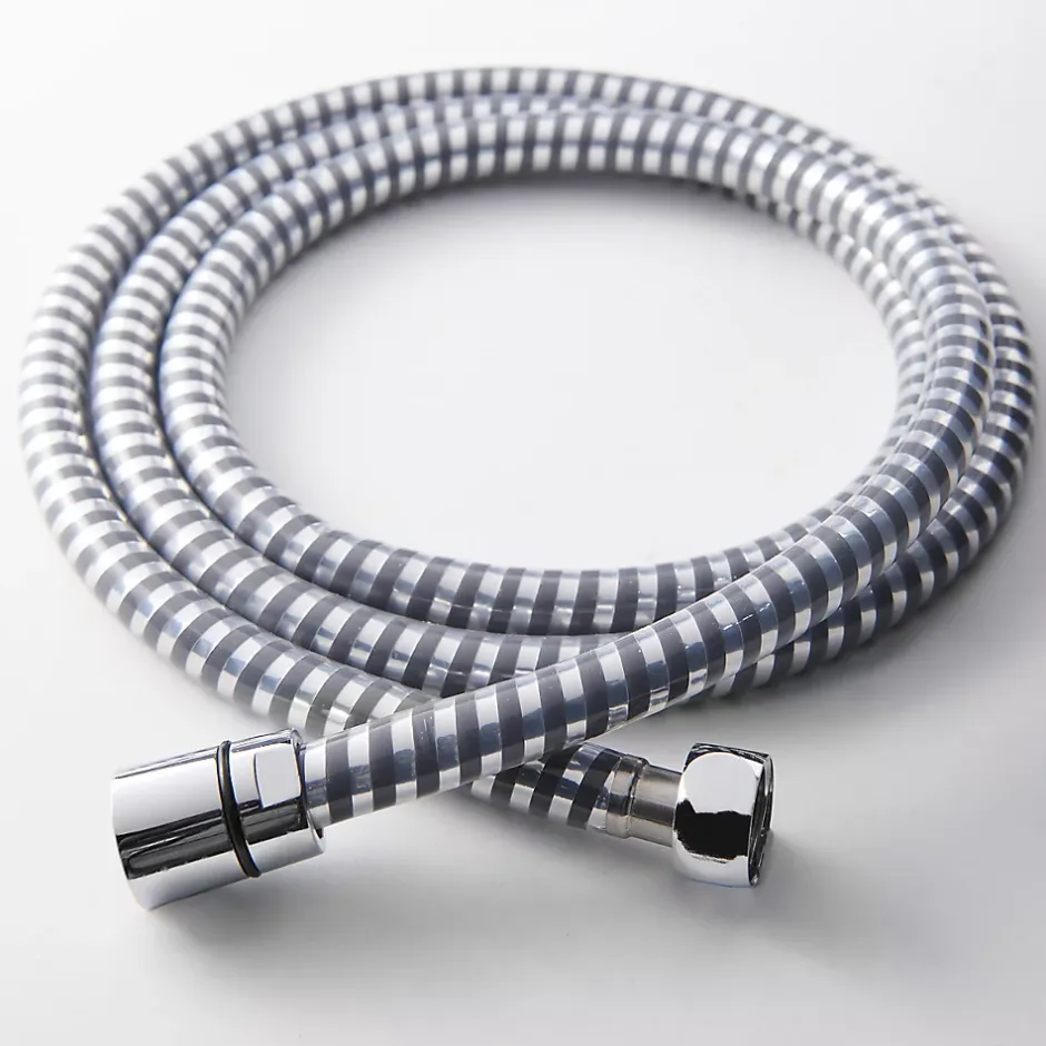 GoodHome Flexible de douche argent/gris PVC 1,50 m