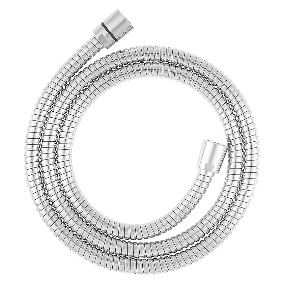 GoodHome Flexible de douche inox chromé 1,5 m* Pommeau De Douche, Flexible Et Barre De Douche