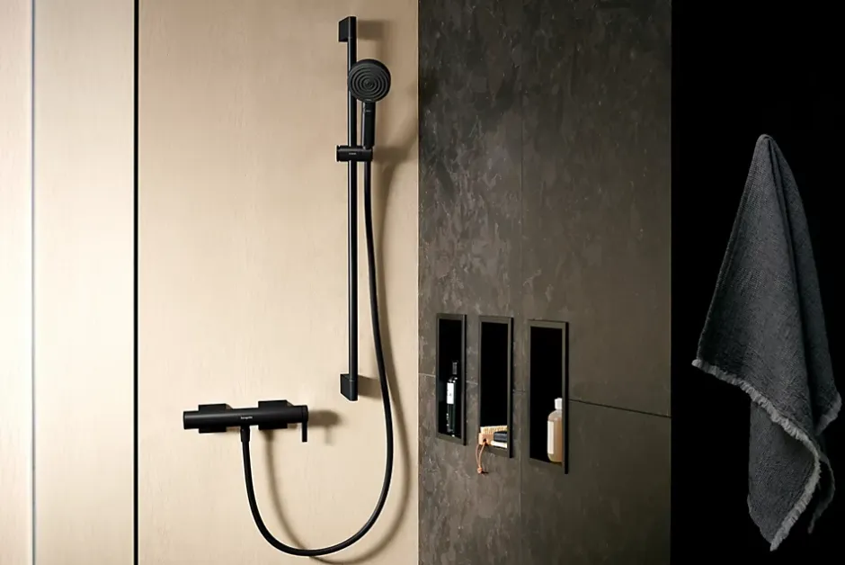Hansgrohe Flexible de douche Isiflex 1,60 m noir mat* Pommeau De Douche, Flexible Et Barre De Douche