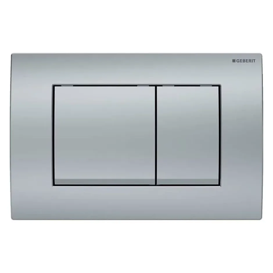 Geberit Delta30 plaque de déclenchement double touche, chrome mat (115.137.46.1)* Wc Suspendu