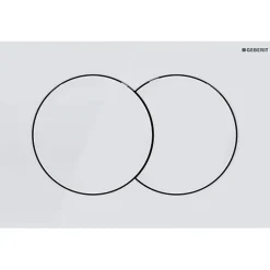 Geberit Plaque de commande Delta01, Blanc (115.107.11.1)* Wc Suspendu