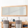 Wanda Collection Grand miroir rectangle en teck massif 180 x 70 cm