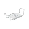 Spirella Grand siège télescopique de baignoire inoxydable Blanc