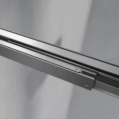 Grand Verre Cabine de douche avec porte coulissante 120x195 et paroi latérale 100x195 profilés chromés* Cabine De Douche
