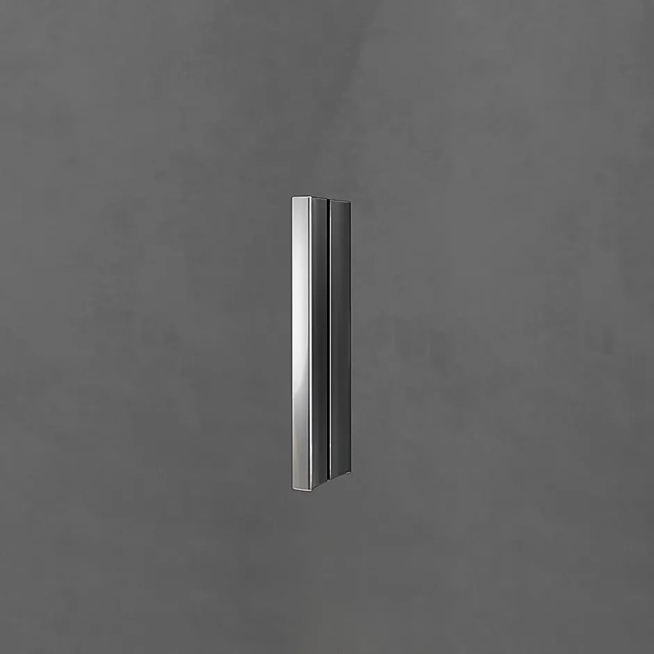 Grand Verre Cabine de douche style industriel avec porte coulissante 160 cm et paroi latérale 80 cm accessoires chromés* Cabine De Douche