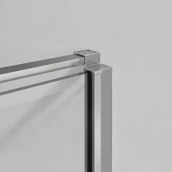 Grand Verre Cabine de douche en verre et aluminium avec porte pivotante ouvrante vers la droite 100x70x195