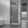 Grand Verre Porte de douche pivotante 100x190 à ouverture intérieure et extérieure profilé chromé