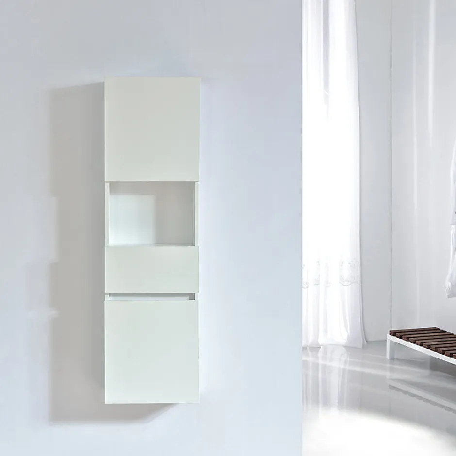 Stano Grande armoire de rangement ESSENTIEL hauteur 120 cm melamine blanc