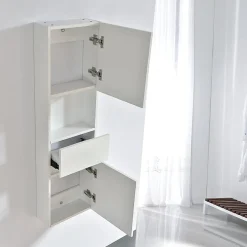 Stano Grande armoire de rangement ESSENTIEL hauteur 120 cm melamine blanc