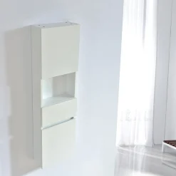 Stano Grande armoire de rangement ESSENTIEL hauteur 120 cm melamine blanc